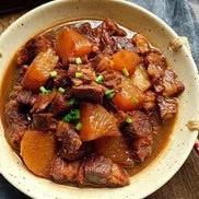 Radish and beef brisket casserole