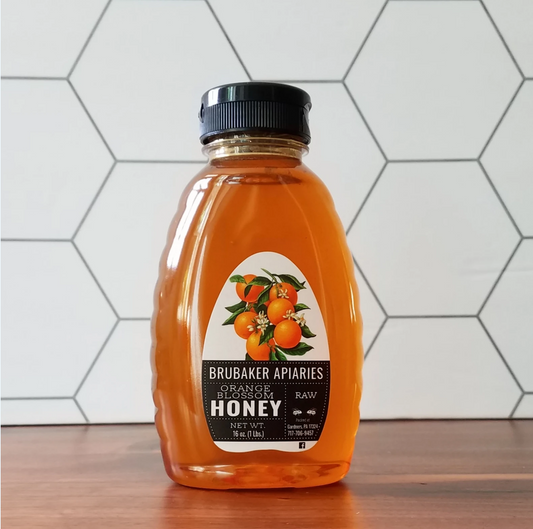 Honey- Orange Blossom -Regionally Local Raw (1 Lbs)